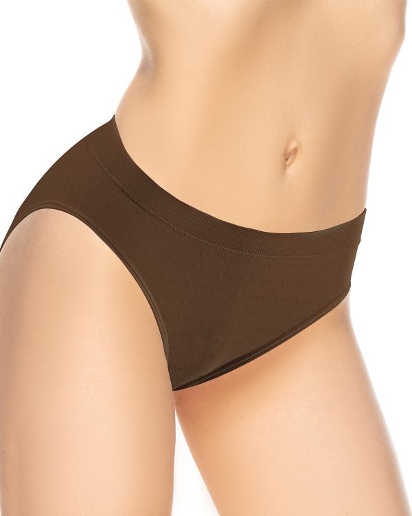 Bavme Women's Mid-Rise Polka Dot High-Cut Panties 9169 (3 Pairs)